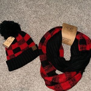 NWT C.C Beanie and Infinity Scarf